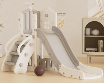 7-in-1 Toddler Slide with Basketball & Mini Golf – Indoor/Outdoor