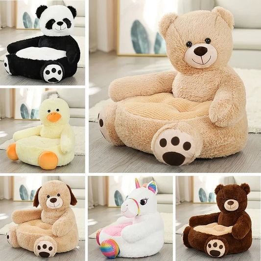 50cm Soft Panda Baby Seat Sofa - Plush Animal Chair with Filling