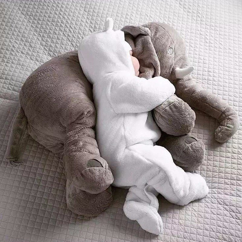 60cm Plush Elephant Toy Baby Sleeping Back Cushion