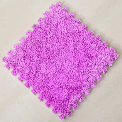 Soft Plush Interlocking Kids Play Mat Tiles – 30×30 cm