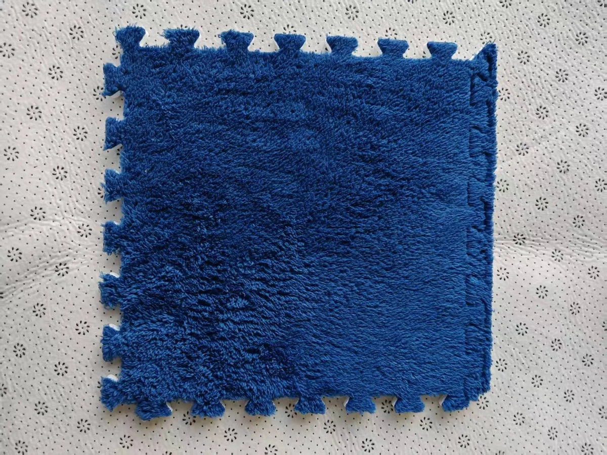 Soft Plush Interlocking Kids Play Mat Tiles – 30×30 cm