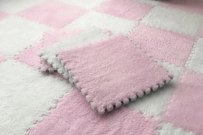 Soft Plush Interlocking Kids Play Mat Tiles – 30×30 cm