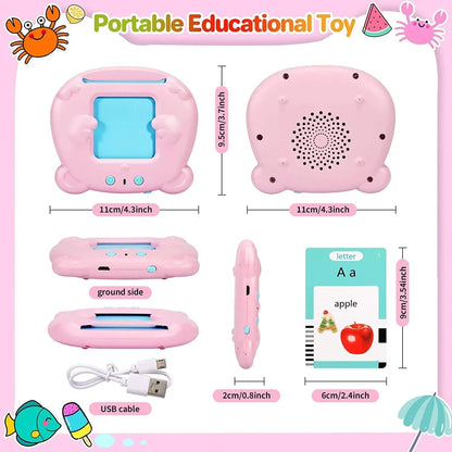 FCC CPC Kids Language Toy: 224-Word Montessori English Learning for Preschool