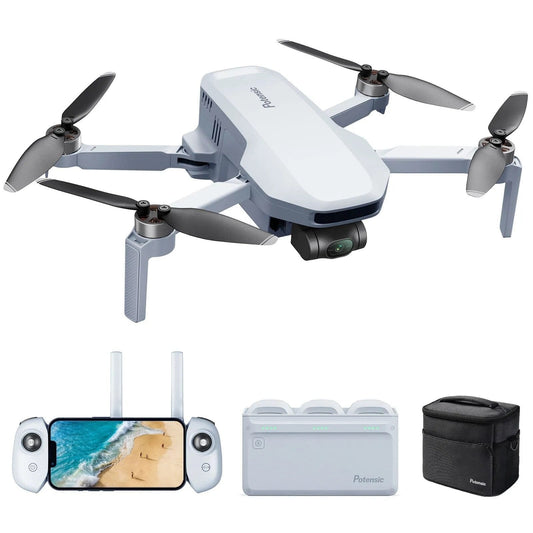 Potensic ATOM Mini Drone - 4K GPS, 3-Axis Gimbal, 6KM Range