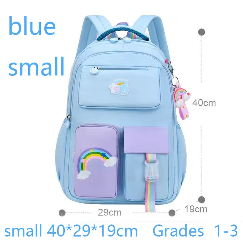 Primary High-Class Macaron Color Girls Backpack