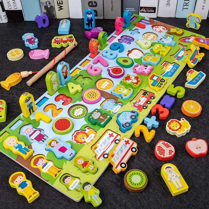 Montessori Wooden Math Puzzle: Kids' Educational Toy