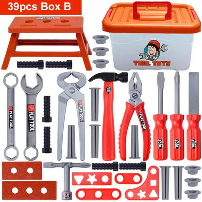 Kids Electric Toy Drill Tool Set: Pretend Construction Play