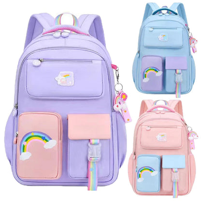 Primary High-Class Macaron Color Girls Backpack