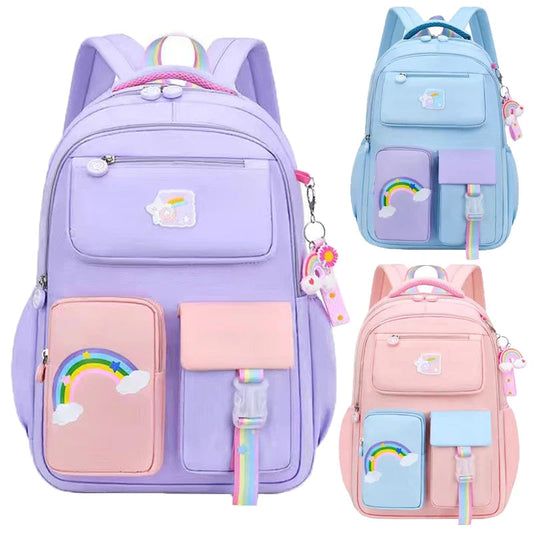 Primary High-Class Macaron Color Girls Backpack