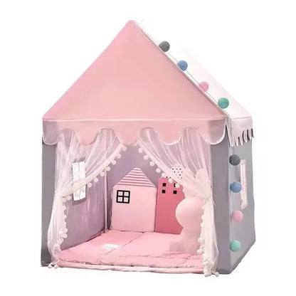 Princess Castle Teepee Playhouse – Foldable Indoor/Outdoor Kids Tent