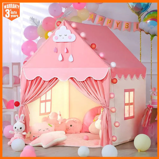 Princess Castle Teepee Playhouse – Foldable Indoor/Outdoor Kids Tent