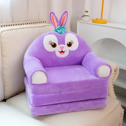 Plush Stuffed Animal Baby Support Seat - Soft Sofa for Learning to Sit