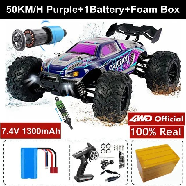 4WD RC Off-Road Drift Car - Super Brushless 50/80KM/h Toy