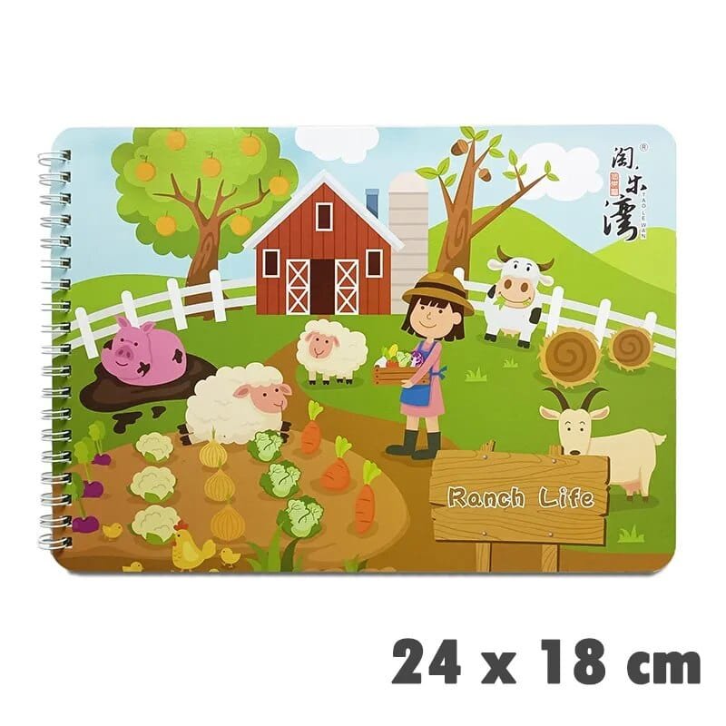 Quiet Busy Book: Montessori Activity Board for Early Baby &amp; Toddler Learning