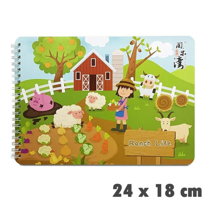 Quiet Busy Book: Montessori Activity Board for Early Baby &amp; Toddler Learning