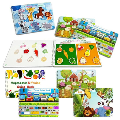 Quiet Busy Book: Montessori Activity Board for Early Baby &amp; Toddler Learning
