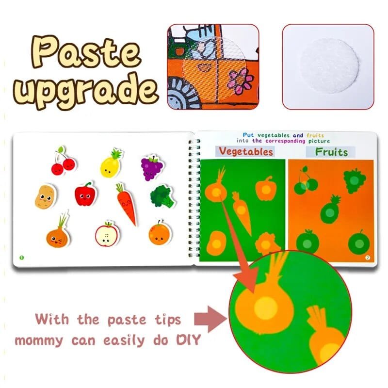 Quiet Busy Book: Montessori Activity Board for Early Baby &amp; Toddler Learning