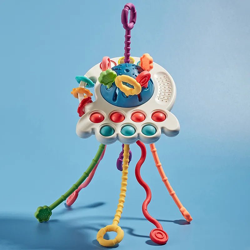 Montessori Pull String Sensory Toy - BPA Free for Ages 1-3