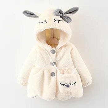 Rabbit Ears Jacket: Winter Hooded Coat for Toddlers
