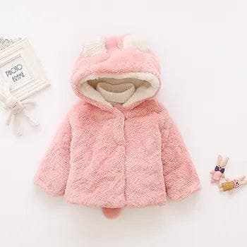 Rabbit Ears Jacket: Winter Hooded Coat for Toddlers