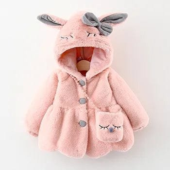 Rabbit Ears Jacket: Winter Hooded Coat for Toddlers