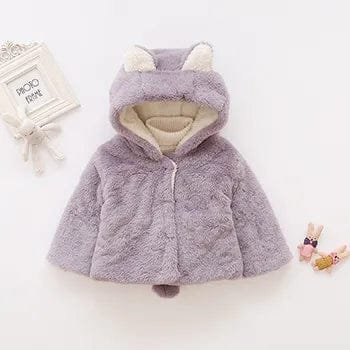 Rabbit Ears Jacket: Winter Hooded Coat for Toddlers