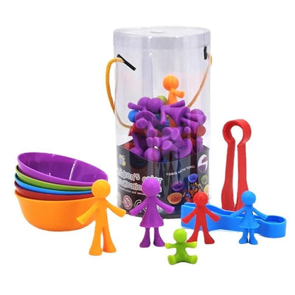 Rainbow Animal Matching Game: Montessori Sensory Toy