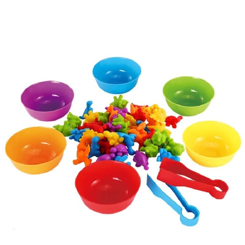 Rainbow Animal Matching Game: Montessori Sensory Toy