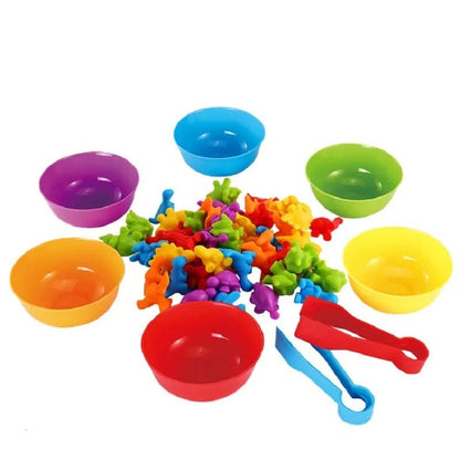 Rainbow Animal Matching Game: Montessori Sensory Toy