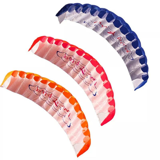 Rainbow Dual Line Stunt Parafoil Beach Kite - Outdoor Fun Sports for Beginners