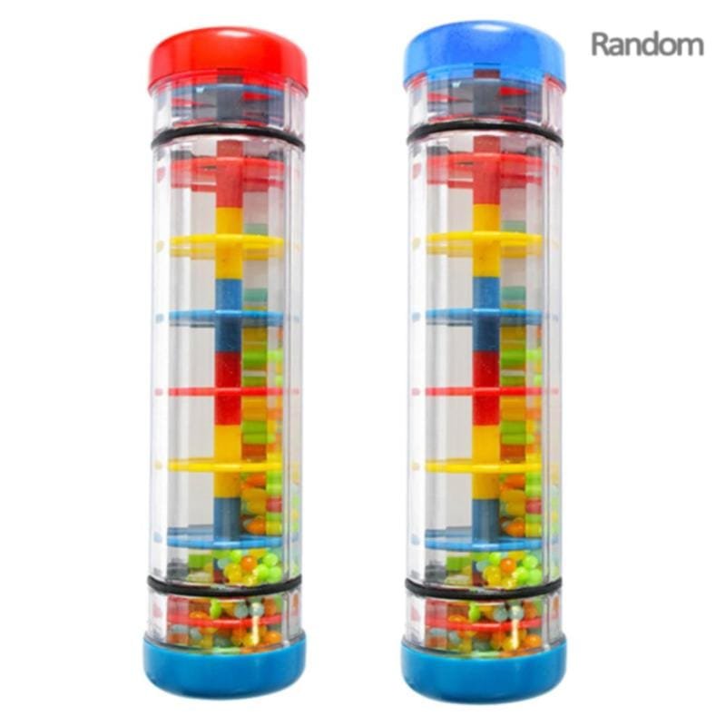Rainbow Rain Rainmaker - A Rain Stick Musical Toy for Sound Exploration