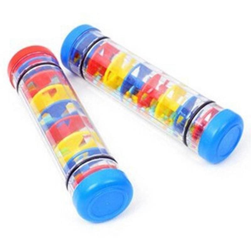 Rainbow Rain Rainmaker - A Rain Stick Musical Toy for Sound Exploration