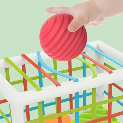 Colorful Shape Blocks: Montessori Motor Skill Toy