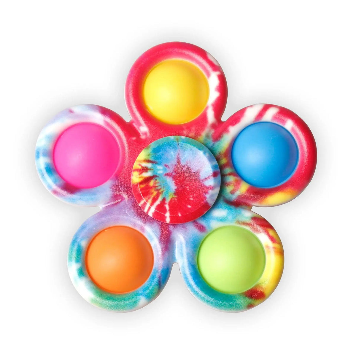 Tie-Dye Pop Fidget Spinner – Sensory Stress-Relief Toy