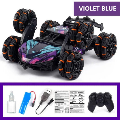 Six-Wheel RC Spray Drift Car - Twisting Stunt Toy for All
