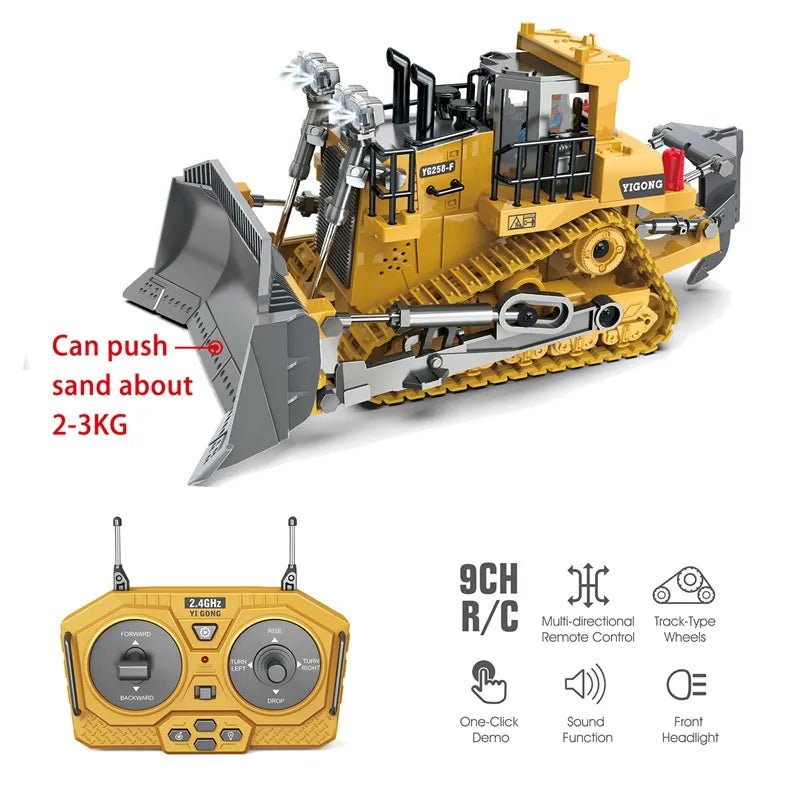 1:20 RC Excavator & Dumper, 2.4G Remote Control Truck for Kids