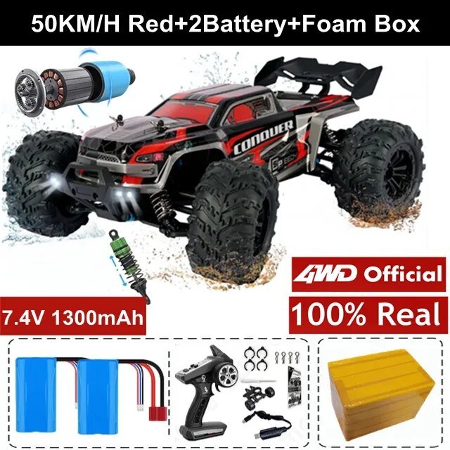 4WD RC Off-Road Drift Car - Super Brushless 50/80KM/h Toy