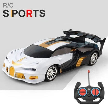 1/18 RC Sports Car with LED Light - 2.4G High-Speed Drift Toy
