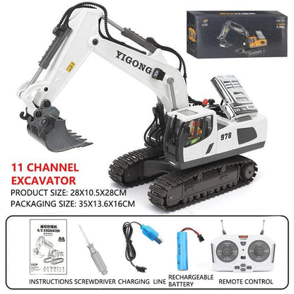 RC Excavator Dumper - 2.4G Remote Control Engineering Toy