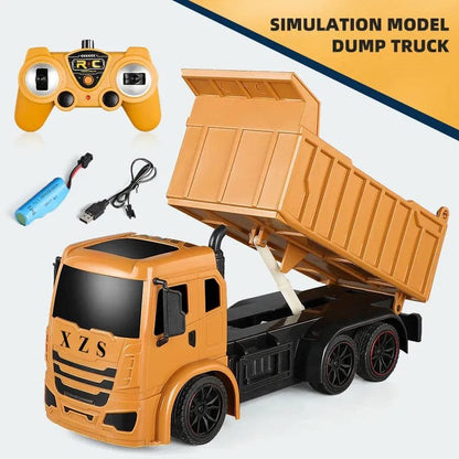 RC Excavator Dumper - 2.4G Remote Control Engineering Toy