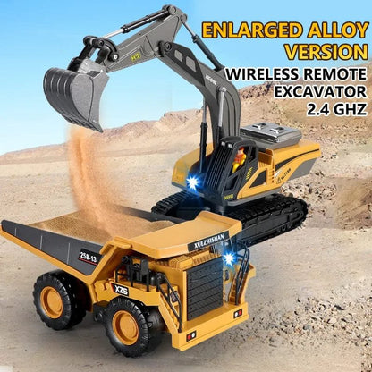 RC Excavator Dumper - 2.4G Remote Control Engineering Toy