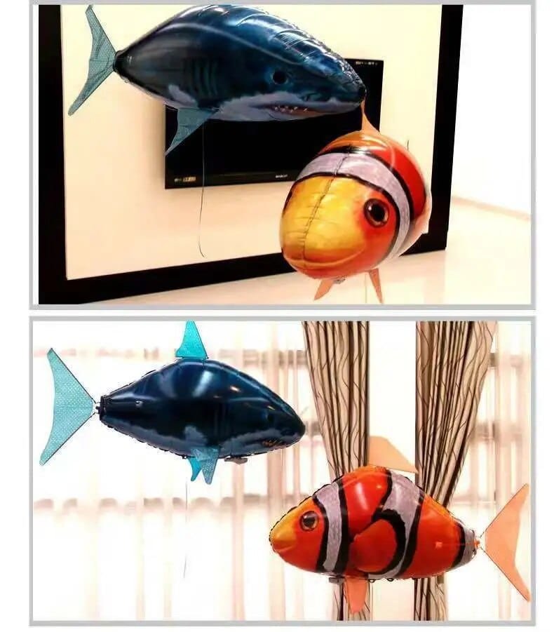 RC Flying Shark Balloon - Infrared Remote Control Toy for Kids