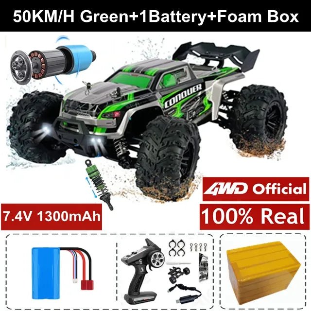 4WD RC Off-Road Drift Car - Super Brushless 50/80KM/h Toy