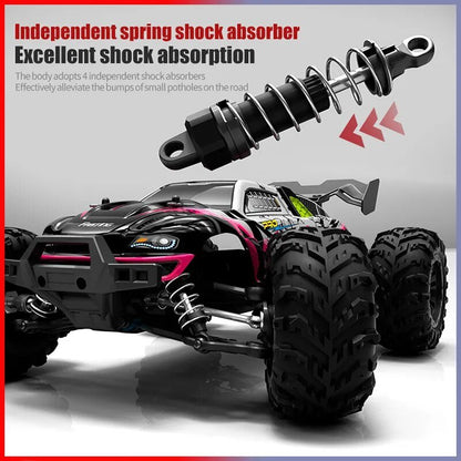 75KM/H 4x4 RC Monster Truck - LED, Brushless, 1/16 Scale