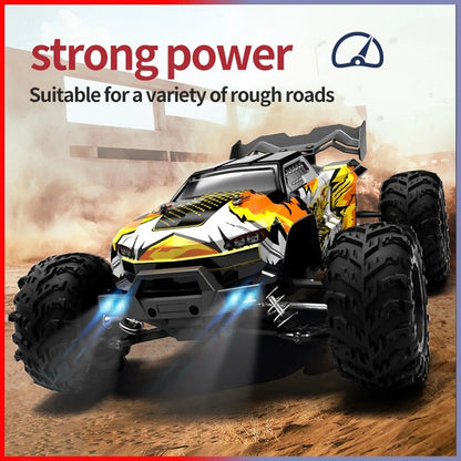75KM/H 4x4 RC Monster Truck - LED, Brushless, 1/16 Scale