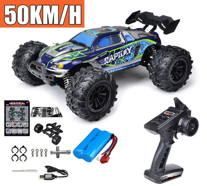 75KM/H 4x4 RC Monster Truck - LED, Brushless, 1/16 Scale