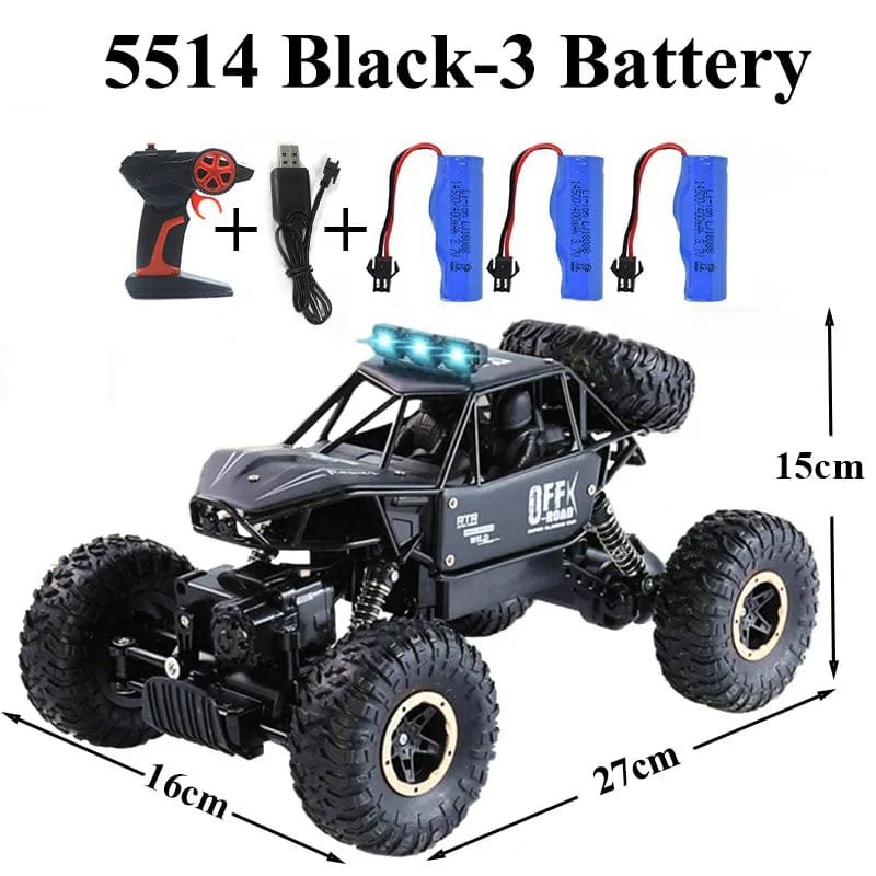 Paisible 4WD RC Car with Bubble Machine - Rock Crawler Toy