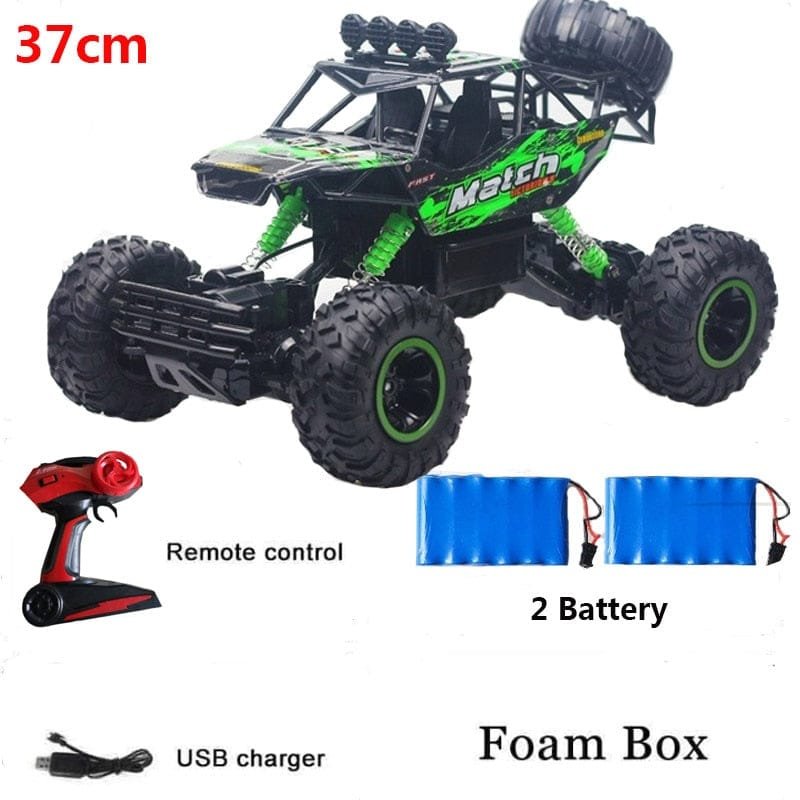1:12 High-Speed 4WD RC Car - 37cm Off-Road Electric Vehicle