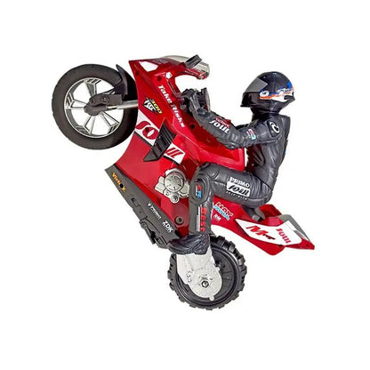 HC-802 Mini 1:6 RC Motorcycle, Self-Balanced Stunt Car for Kids