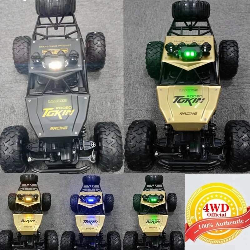 4WD RC Off-Road Buggy - LED Lights Racing Car for Kids